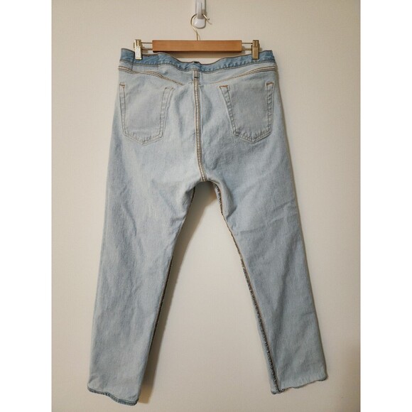 Levi's 501 XX Mens Straight Button-Fly Jeans 34/30 Blue Cotton-Blend 00501-3184 - Picture 11 of 16